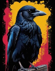 This image is perfect for designs related to nature, wildlife, Halloween, and gothic aesthetics, perfect for t-shirts and prints