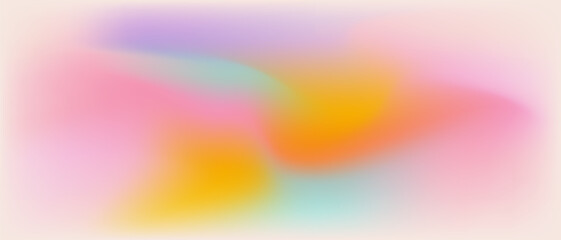 Gradient Backgrounds with Holographic Design. Creative Liquid Summer Patterns in Orange, Pink, Yellow, Violet, and Blue Colors for Advertising, Web, Social Media, Posters, Banners.