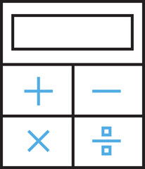 Obraz premium Calculator Line Icon 