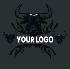 illustration of a male bull.