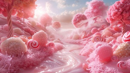 Candyland Dream: A whimsical journey through a land of sugary delights