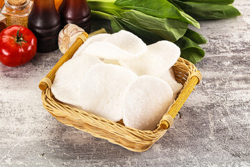 Viietnamese crab chips for snack