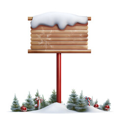 sign on snow