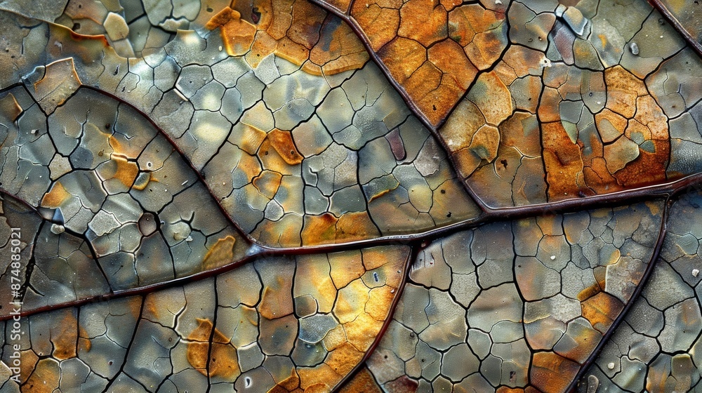 Poster this pattern draws inspiration from the intricate patterns and textures found on the surface of a le