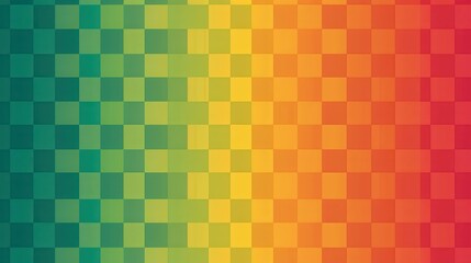 Color gradient pattern with squares from green to red.
