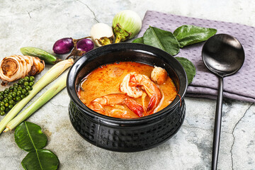 Tom Yum soup with prawn