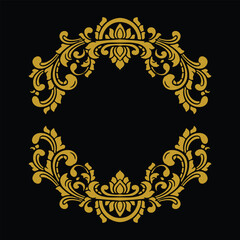 Fototapeta premium Vector frame ornament vintage classic element decoration