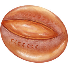 illustration set about bread.