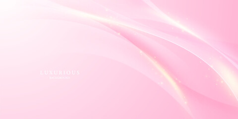 pink background design With luxurious effect elements Vector illustration