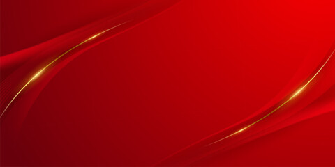 Obraz premium red background design With elegant effect elements. Vector image