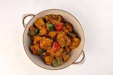 Chicken Jalfrezi is Chicken Meat, Bell Pepers, Onions and Tomatoes in Rich Hot Curry Sauce. 