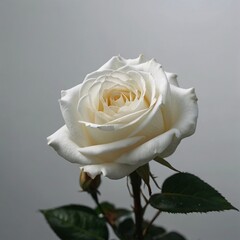 White rose flower.