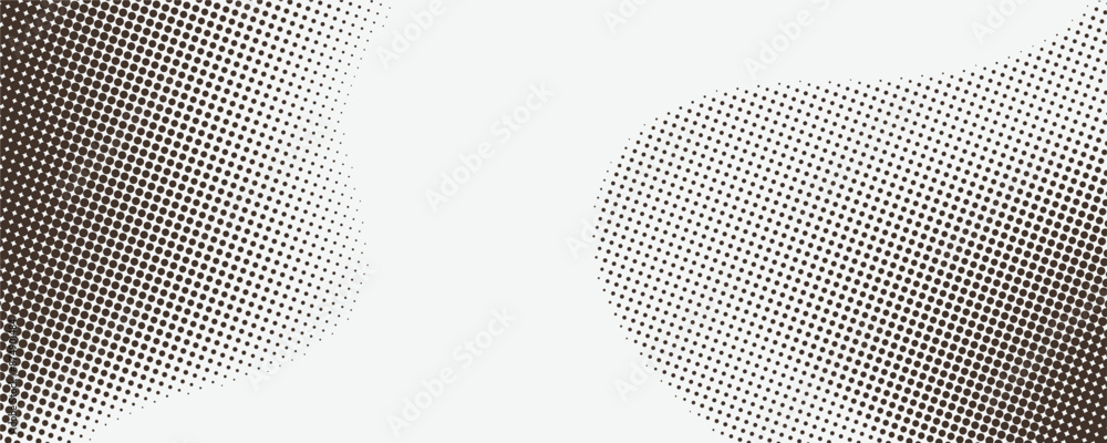 Poster abstract wave element. stylized halftone line art pattern background. data visualization dynamic wav