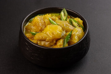 Bulanghang is Tender Beef Tendon in Green Chili and Coconut Milk Sauce.