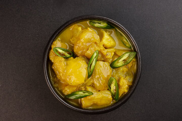 Bulanghang is Tender Beef Tendon in Green Chili and Coconut Milk Sauce.