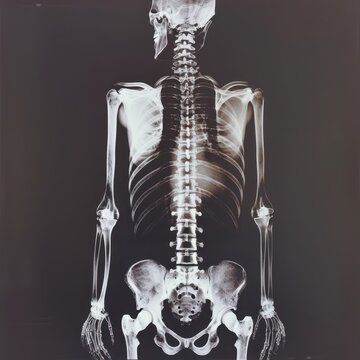 an x - ray of a skeleton