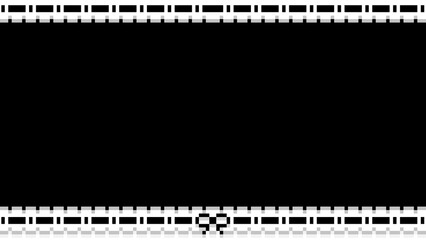 ピクセルアートな上下ハシゴレースフレーム❤︎