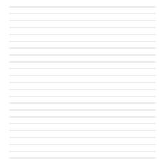 Fototapeta premium Blank lined paper sheet. Notepad and notebook template. Black and white. Vector design.