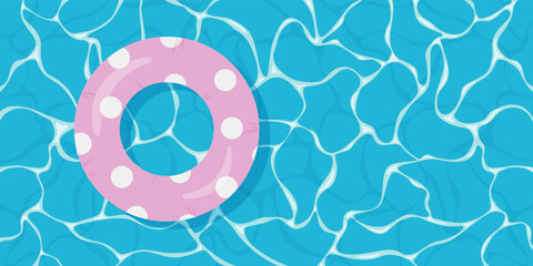 Swimming ring on the water.