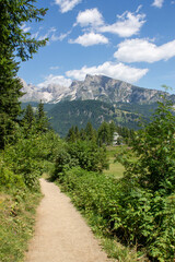 Fototapeta premium Alpine landscape in Val Gardena