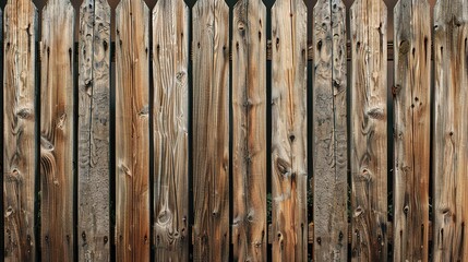 wooden fence with combination beautiful leaf and flower
