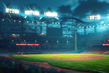 a baseball stadium, ultra realistic 