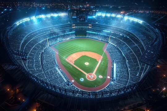 a baseball stadium, ultra realistic 