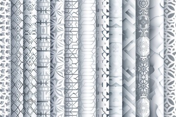 Elegant Black and White Patterned Fabrics Paper Gift