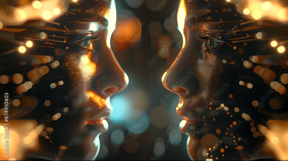 Poster Mirror Reflection Exploring Identity and Duality