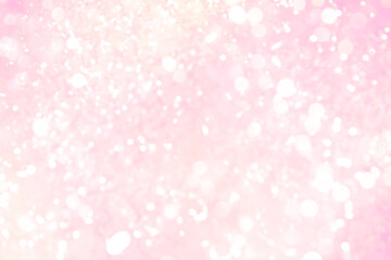 Sparkling Pink Beige Bokeh Background（明るくきれいなピンクベージュのキラキラした玉ボケ背景） 