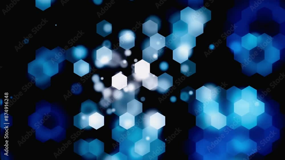 Poster abstract geometric background with hexagons. motion graphic background