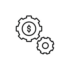 Management icon design with white background stock illustration