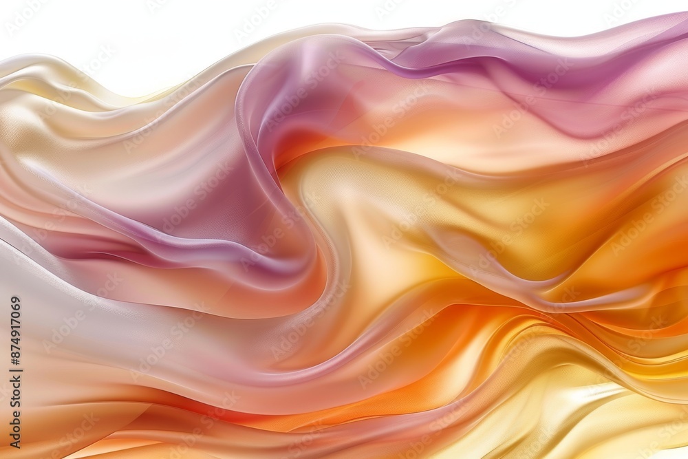 Poster smooth abstract pattern in pastel orange and pink tones creating a soft and dreamy background for ar