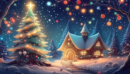 Christmas card for Christmas - old style, background for your wishes ver 14