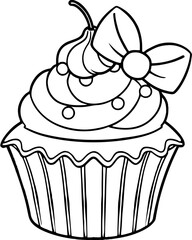 A-delightful-and-simple-coloring-page-featuring vector illustration.