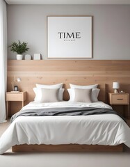 hotel bedroom with bed