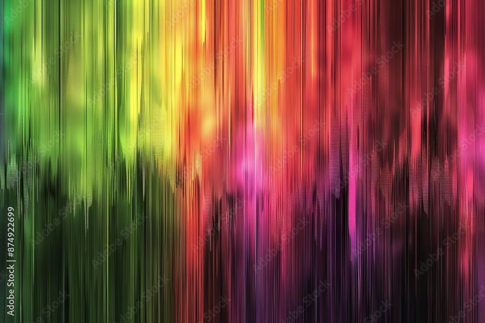 Poster abstract colorful vertical lines creating a dynamic and energetic background for modern designs.