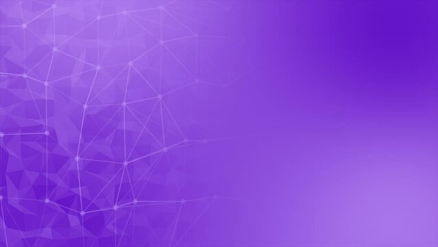 Purple color low poly design lines and dots pattern geometrical background