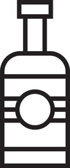 Alcohol Bottle Line Icon