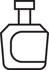 Alcohol Bottle Line Icon