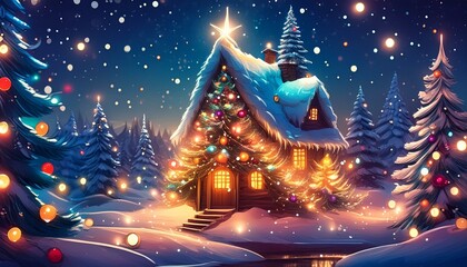 Christmas card for Christmas - old style, background for your wishes ver 20