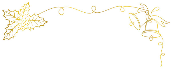 Line drawing of Christmas bal...