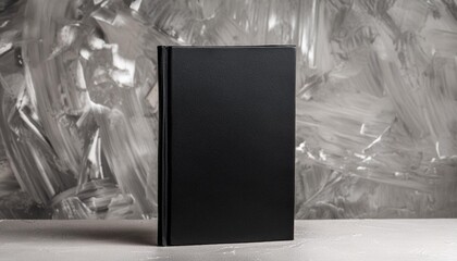 Black Hardcover Book Mockup - Template for Branding or Title Placement - Reading Book Mockup for Logo - Marketing for Book Publishing or Portfolio Showcase image