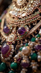 Close-up Photography of Necklace Set