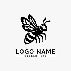 bee modern design vector logo