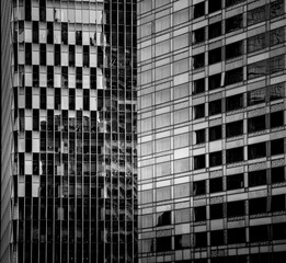 Urban city view with buildings in Shanghai, China