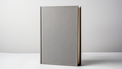 Gray Hardcover Book Mockup - Template for Branding or Title Placement - Reading Book Mockup for Logo - Marketing for Book Publishing or Portfolio Showcase image