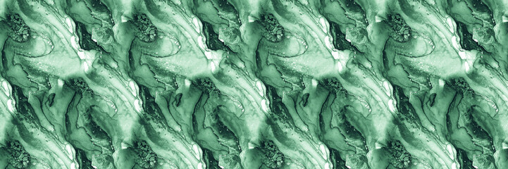 Jade Spread Watercolor. Oil Water. Olive Watercolor Abstract Prints. Mosaic Window. Stained Glass Modern. Sage Modern Design Background. Marbling Water.