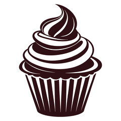 Chocolate cake vector  illustration