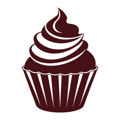 Chocolate cake vector  illustration